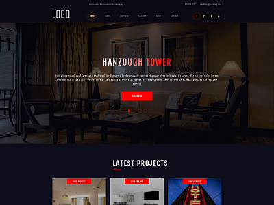 construction building company web ui-ux