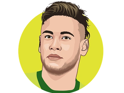 Neymar jr vector drawing brazil fifaworldcup football neymar worldcup