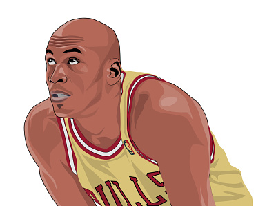 Michael Jordan basketball basketball logo basketball player cartoon character cartoon illustration portrait illustration vector art vector illustration