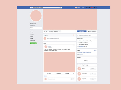 Facebook Page Mockup 2020 download free freebie mockup page psd template