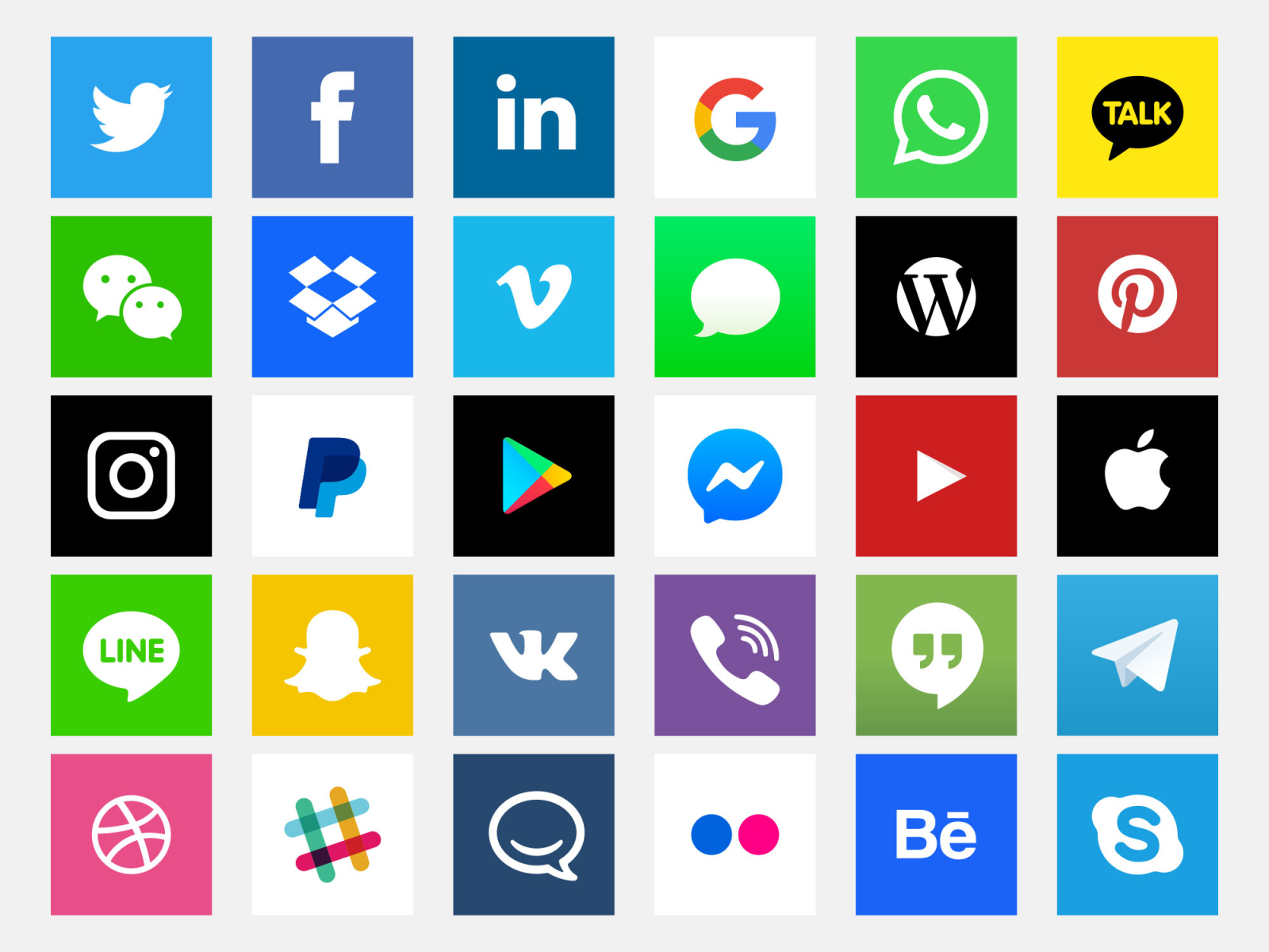 Social Media Icons by Unblast on Dribbble