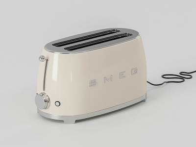 Smeg Toaster 3D Model 3d download free freebie model smeg toaster