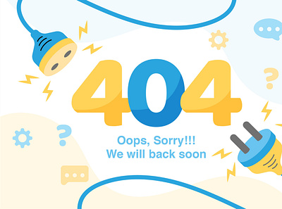 404 Page Illustration ai download free freebie illustration vector