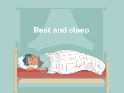 Rest and Sleep Illustration ai download free freebie illustration rest sleep vector