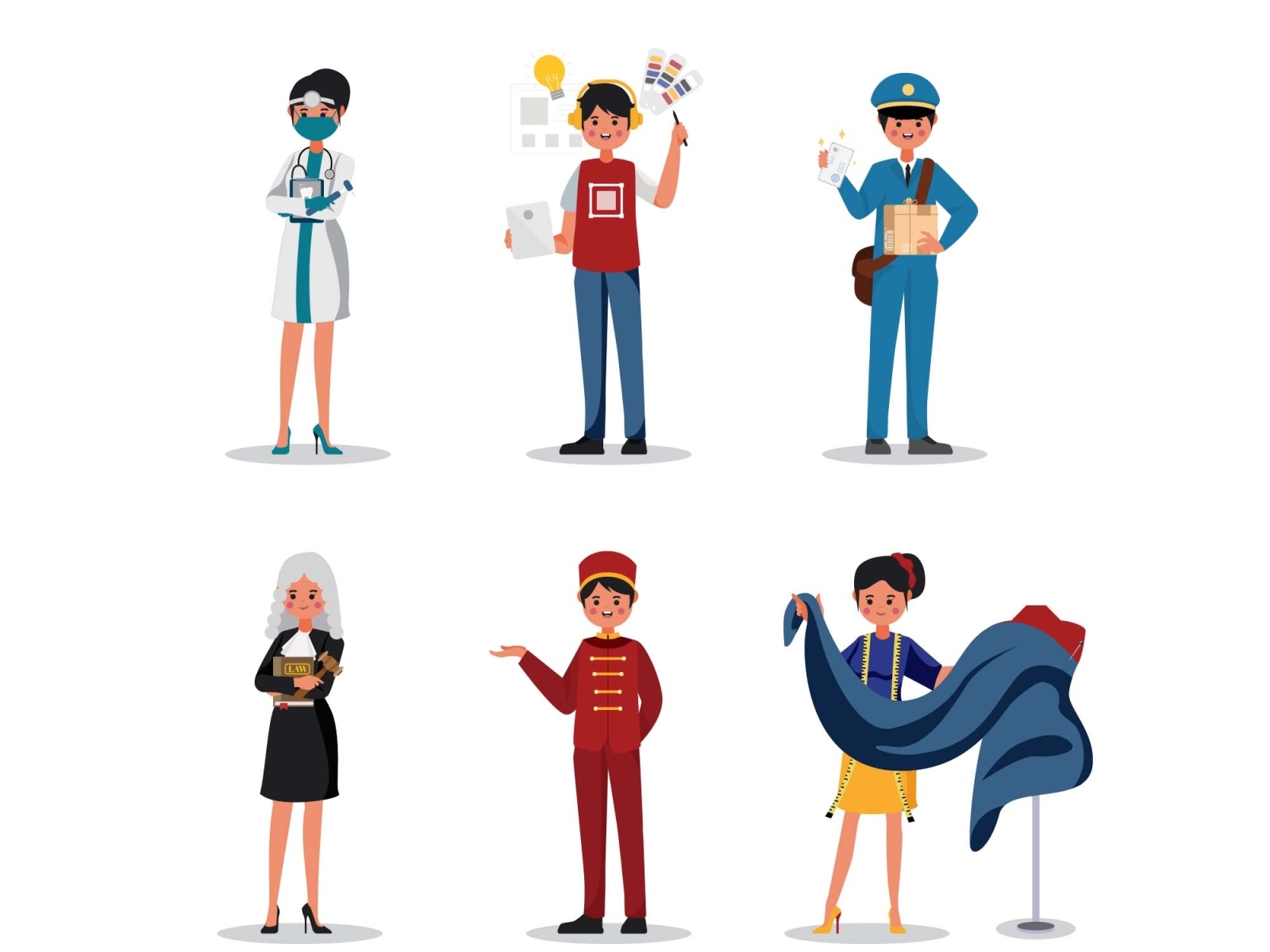 Profession Characters Part 7 by Unblast on Dribbble