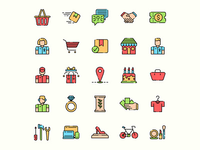 E Commerce icon set