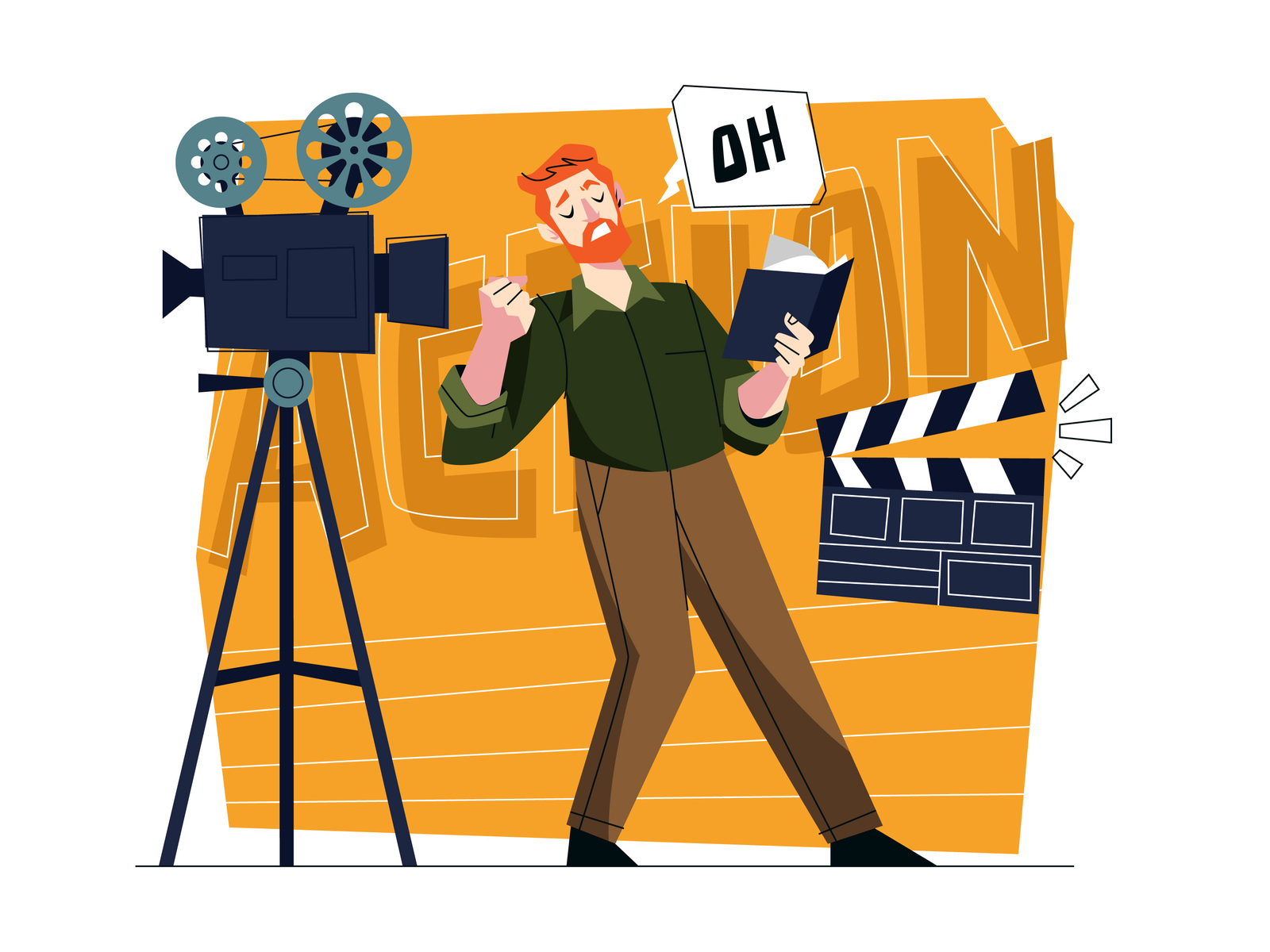 actor-illustration-by-unblast-on-dribbble