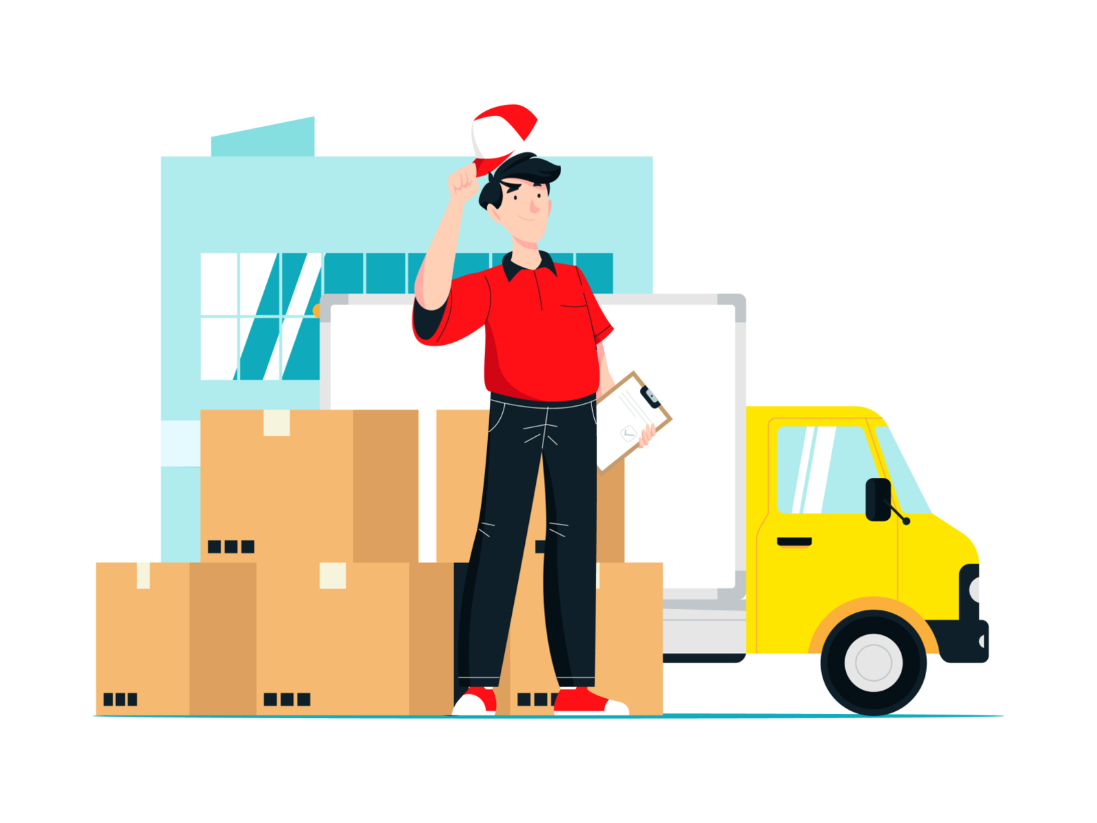 Fast Shipping Illustration by Unblast on Dribbble