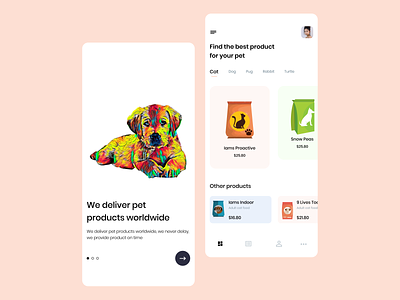 Animal Products App Template-Figma