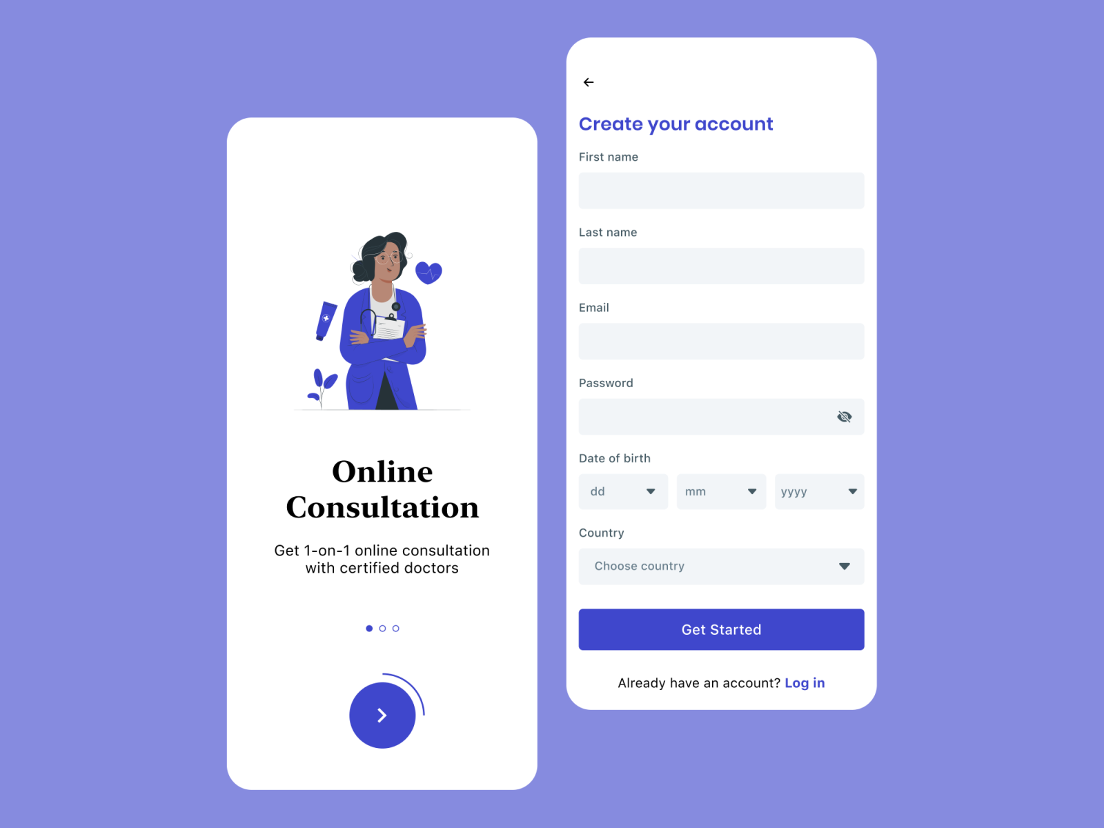 Doctor Consultation App Template-Figma by Unblast on Dribbble