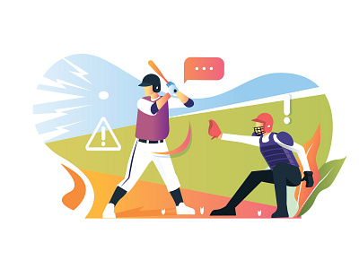 Baseball Player Illustration baseball illustration baseball player cartoon cartooning character character design freebie illustration illustrator vector vector design vector download vector illustration