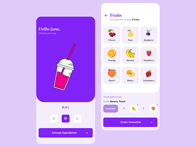 Smoothie App Template-Figma