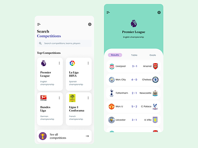 Soccer App Template-Figma