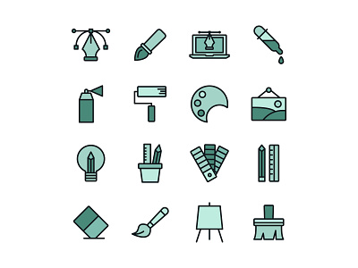 Art and Design Icons Set