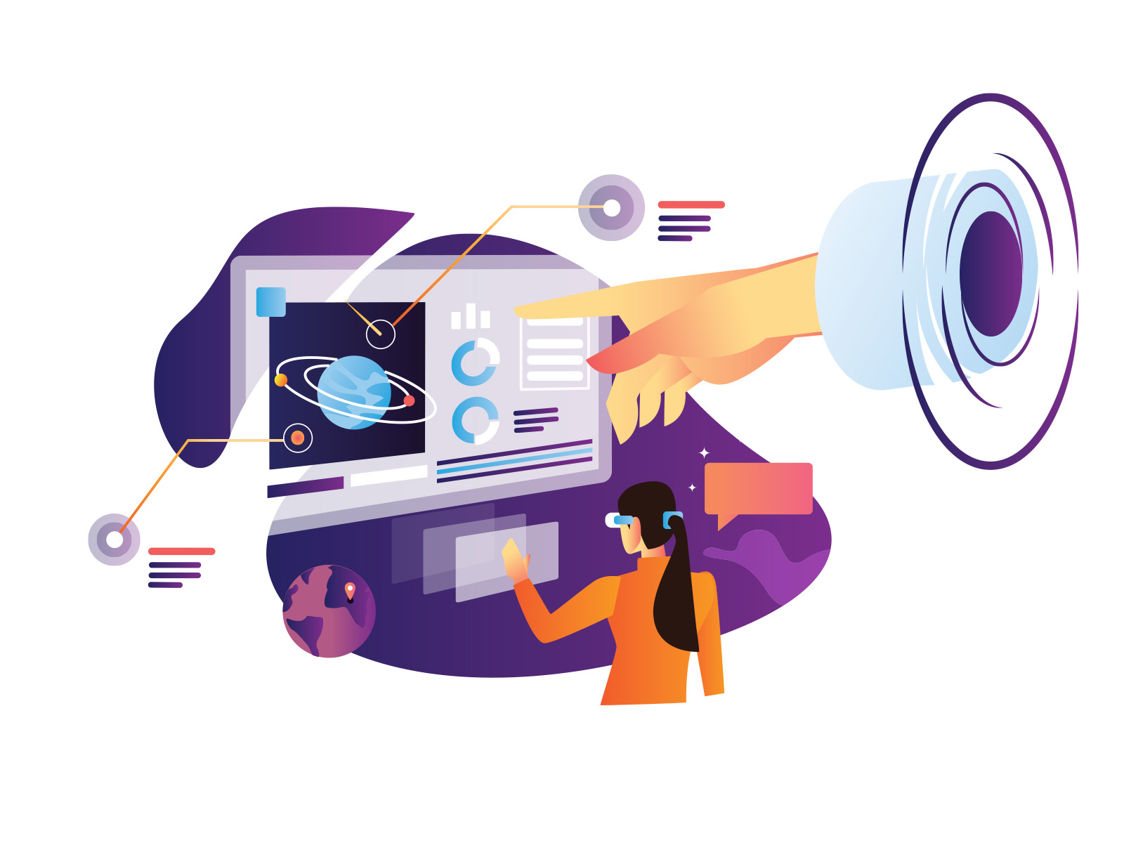 Future Tech Illustration By Unblast On Dribbble