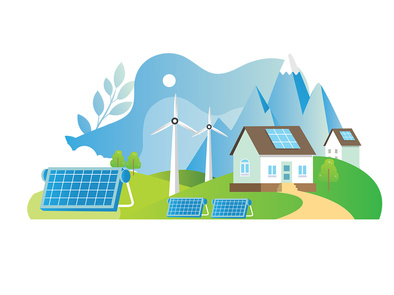 green energy Illustration by Unblast on Dribbble