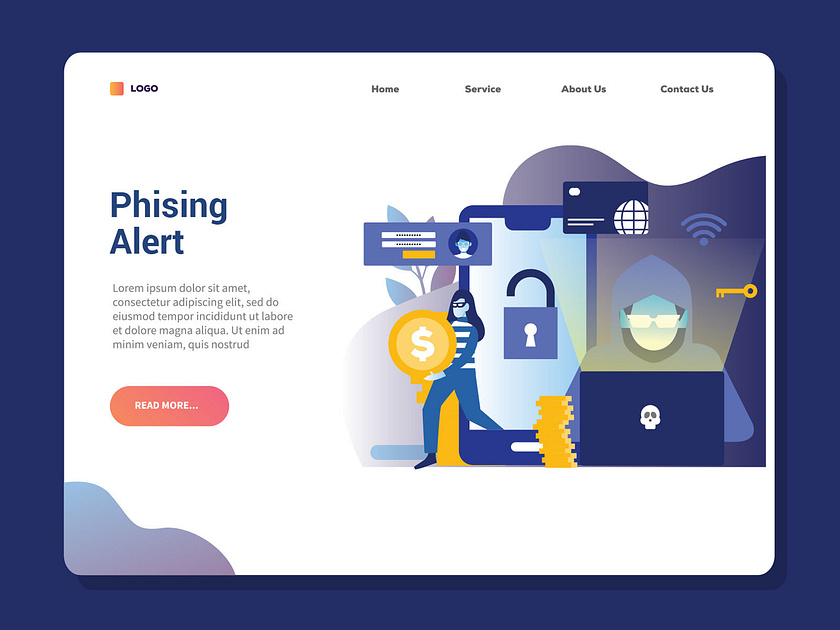 Phishing Illustration designs, themes, templates and downloadable ...