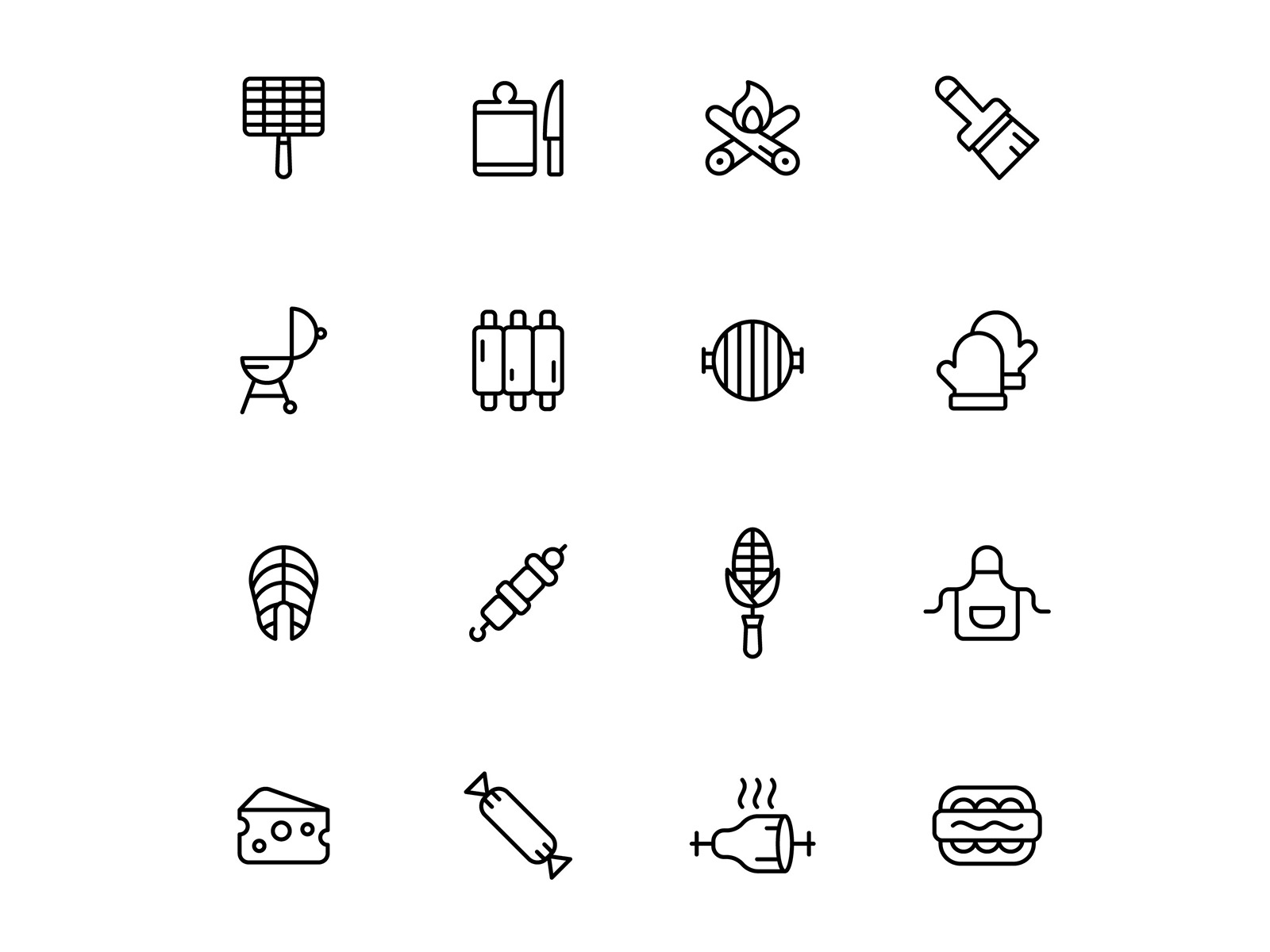 Barbeque Icon Set-04 by Unblast on Dribbble