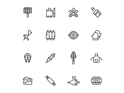 Barbeque Icon Set-04