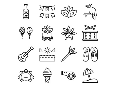 Brazil Carnival icon set-02 ai ai design ai download ai vector carnival carnival icon carnival vector freebie icon design icons download icons pack icons set illustration illustrator logo logo design symbol vector design vector download vector icon