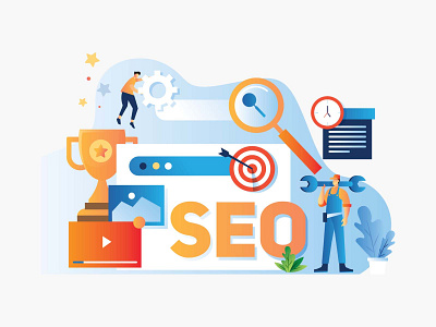 SEO optimization Illustration