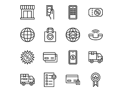 Commerce Icons set