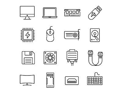Computer Hardware Icons