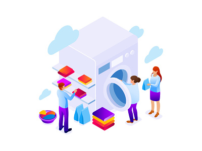 Laundry illustration