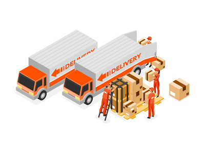 Logistics Illustration cartoon cartooning design free illustration freebie illustration illustration download illustrator logistics logistics illustration vector vector design vector download vector illustration