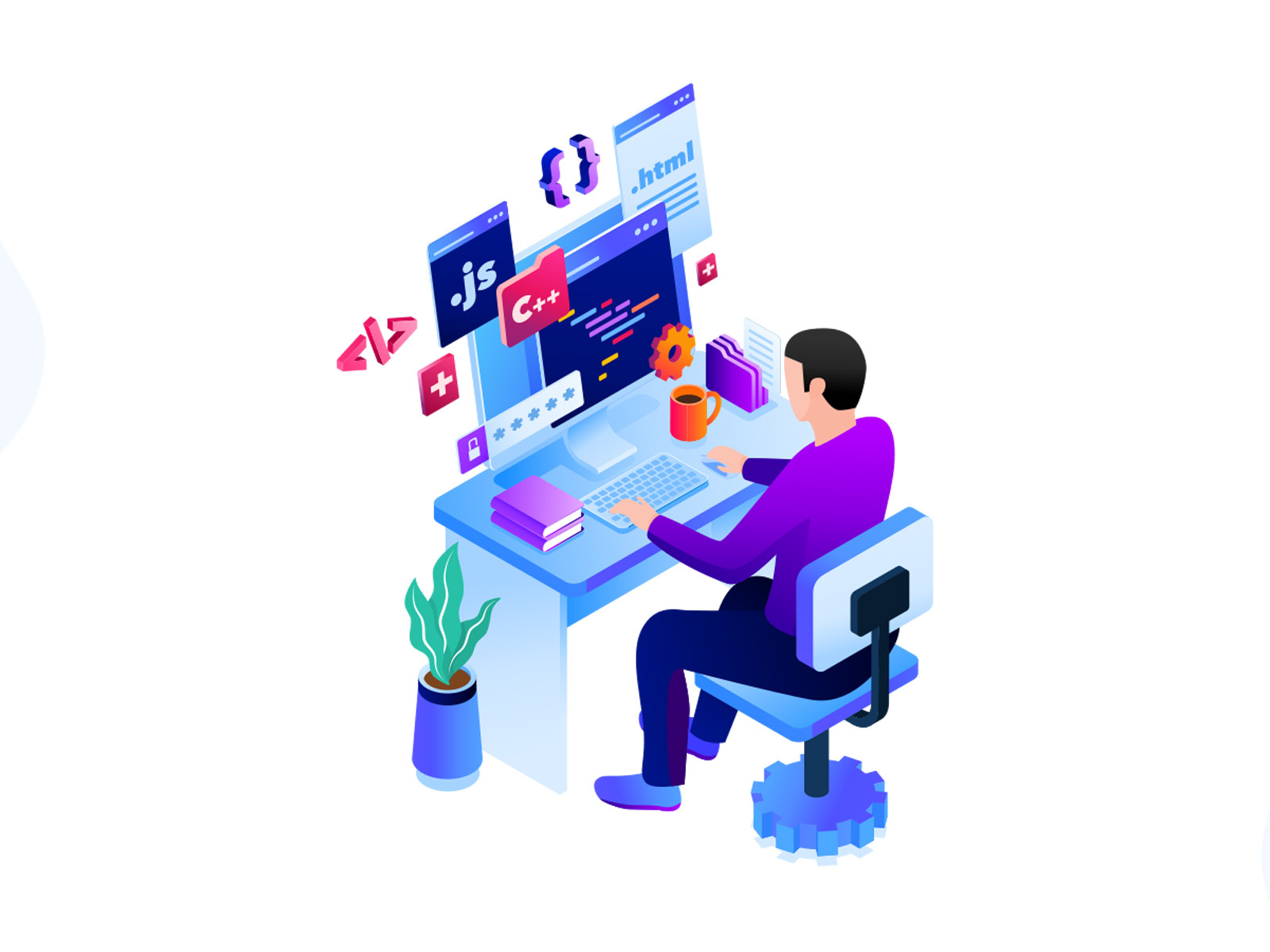 Programmer Illustration by Unblast on Dribbble