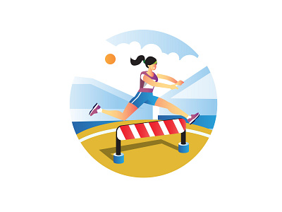 Run Obstacle Illustration cartoon cartooning design download freebie illustration illustration download illustrator run running running illustration sports illustration vector vector design vector download vector illustration vector