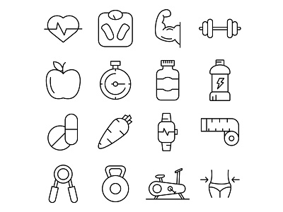 Fitness Icon designs, themes, templates and downloadable graphic elements  on Dribbble