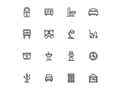 Furniture Icons Set design free furniture icons free icons freebie furniture furniture icons furniture logo furniture vector icons download icons set illustration illustrator logo vector vector design vector download vector icons