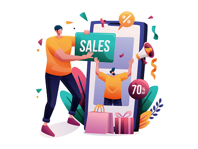 Sales Set Illustration