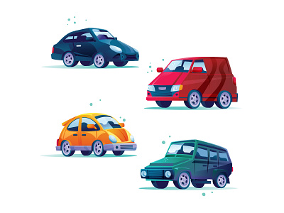 Vehicle Illustrations Set