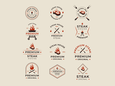 Grill And BBQ Badges badge badge design barbecue bbq cartooning design free badge free download free icon free vector freebie grill icons set illustrator logo ui vector vector design vector download
