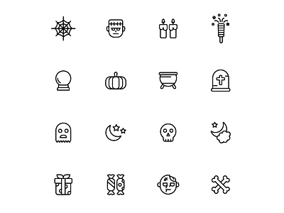 Halloween Icons Set cartooning design free halloween icon free icon free vector freebie halloween halloween icon icon download illustration illustrator logo ui vector vector design vector download vector icon