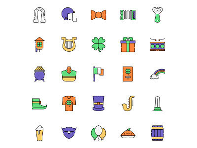 Ireland Icons Set cartooning design free icons freebie icons download illustrator irelan icon ireland ireland vector logo ui vector vector design vector download vector icons