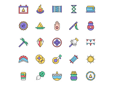 Lohri Icons Set