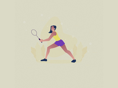 Female Athlete Illustration 01
