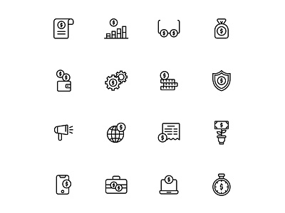 Investment Icons Set cartooning design free download free icons freebie icons download icons set illustration illustrator investment investment icon logo ui vector vector design vector download vector icons