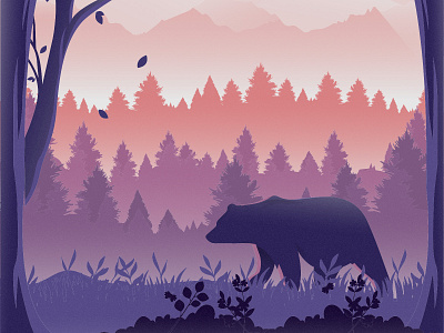 Bear Vector Illustration bear bear illustration bear vector cartooning design forest free illustration freebie illustration illustration download illustrator vector vector design vector download vector illustration wild