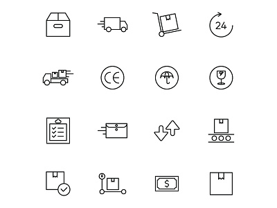 Delivery And Shipping Icons Set delivery delivery icons design free icns freebie icons download icons set illustrator logo shipping shipping icons vector vector design vector download vector icons