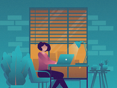 Free Freelancer Illustration 03