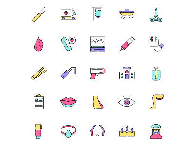 Free Surgeon Icons Set