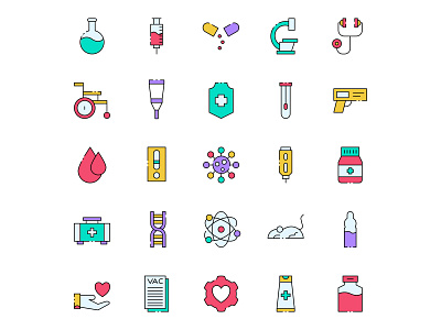 Free Vaccine Icons Set