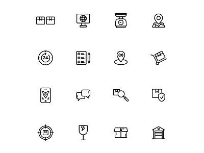 Free Logistic Icons Set 02