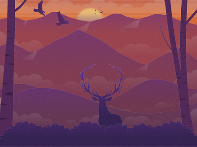 Free Forest Deer Illustration