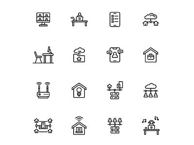 Free Work From Home Icons Set
