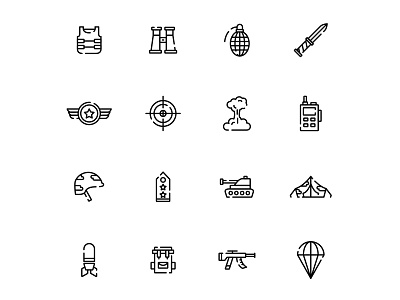 Free Military Icons Set